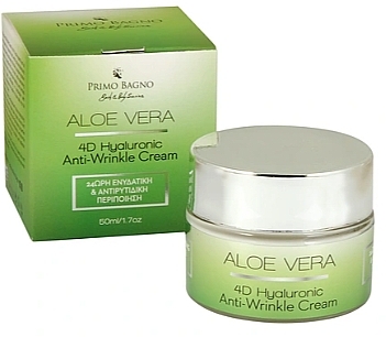 Крем для лица против морщин с алоэ вера - Primo Bagno Aloe Vera 4D Hyaluronic Anti-Wrinkle Cream — фото N1