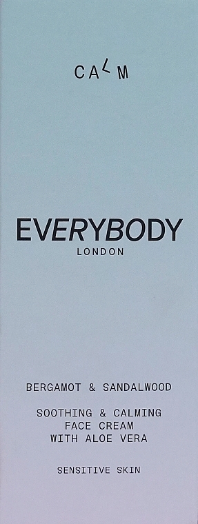 Заспокійливий крем для обличчя "Бергамот і сандал" - EveryBody Calm Soothing & Calming Face Cream Bergamot & Sandalwood — фото N4