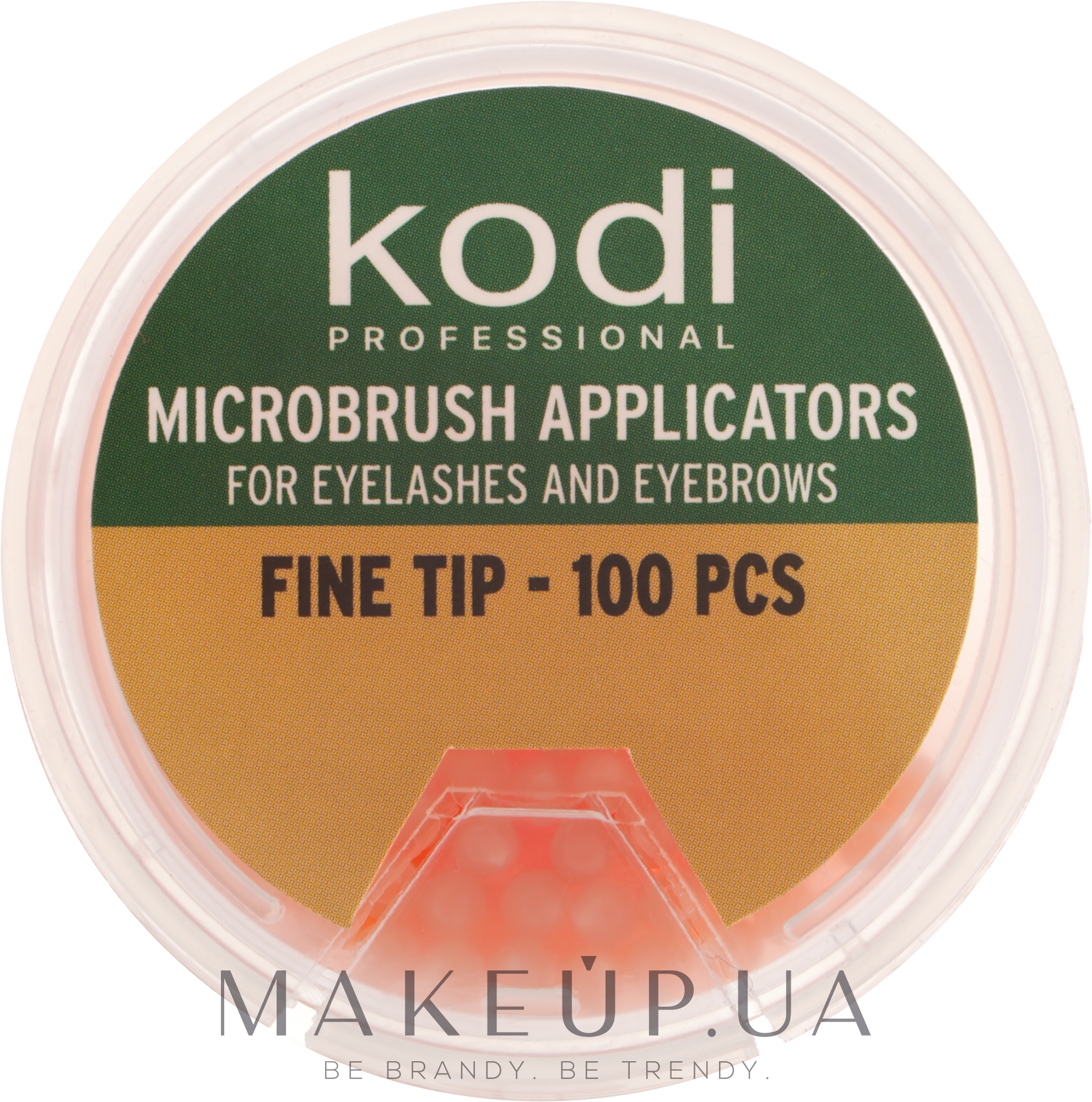 Микробраш - Kodi Professional Fine Tip Peach  — фото 100шт