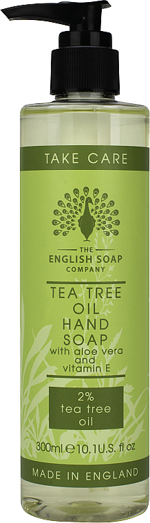 Жидкое мыло для рук с маслом чайного дерева - The English Soap Company Take Care Collection Tea Tree Oil Hand Soap — фото N1