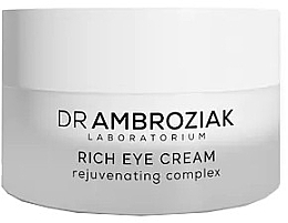 Крем для шкіри навколо очей - Dr Ambroziak Laboratorium Rich Eye Cream — фото N1