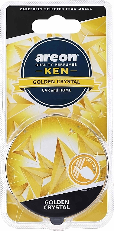 Ароматизатор повітря в блістері "Золотий кристал" - Areon Gel Ken Blister Golden Crystal — фото N1
