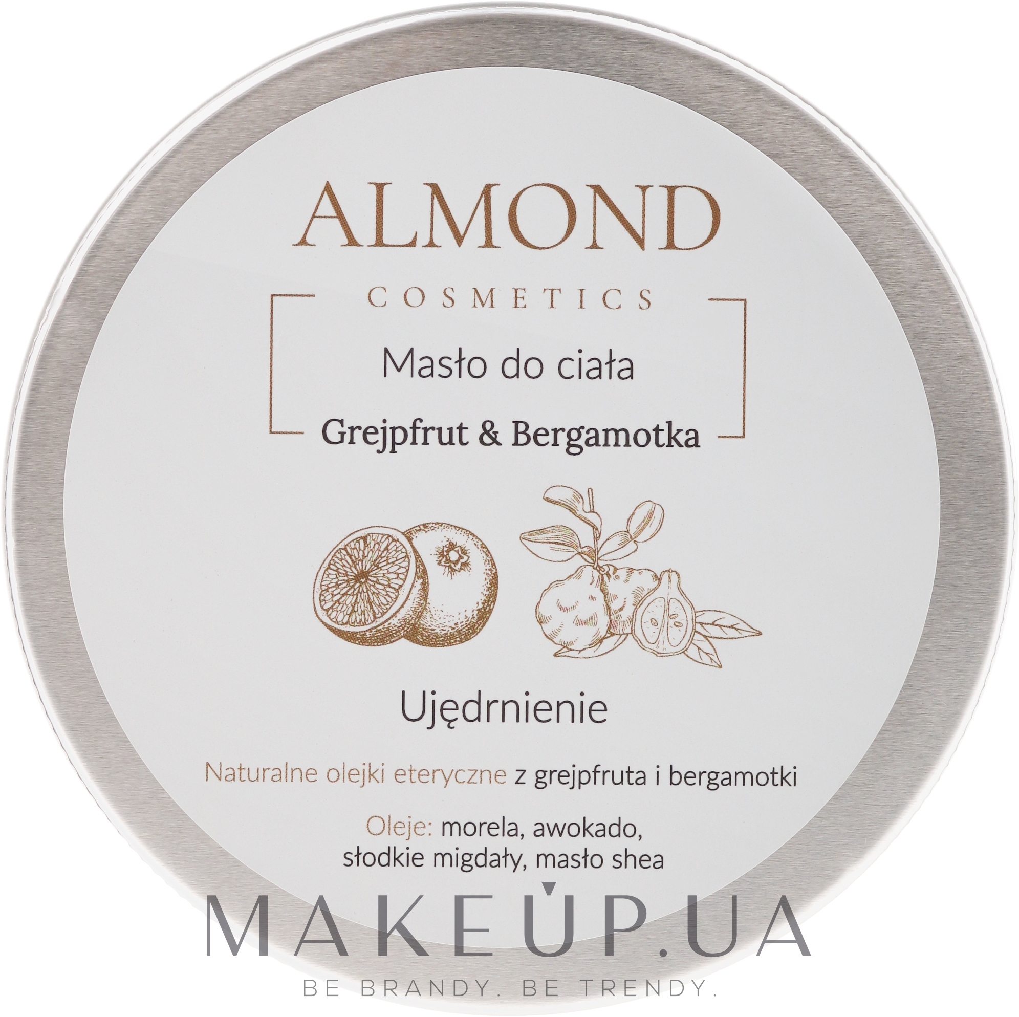 Олія для тіла "Грейпфрут і бергамот" - Almond Cosmetics Grapefruit & Bergamot Body Butter — фото 200ml