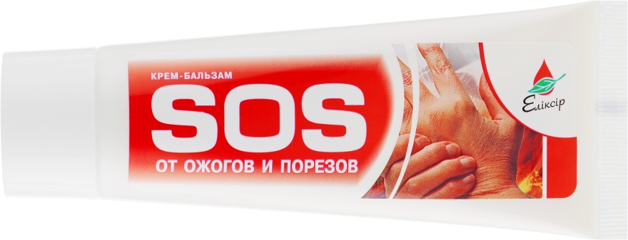 Крем-бальзам "SOS" від опіків і порізів - Еліксір — фото N2