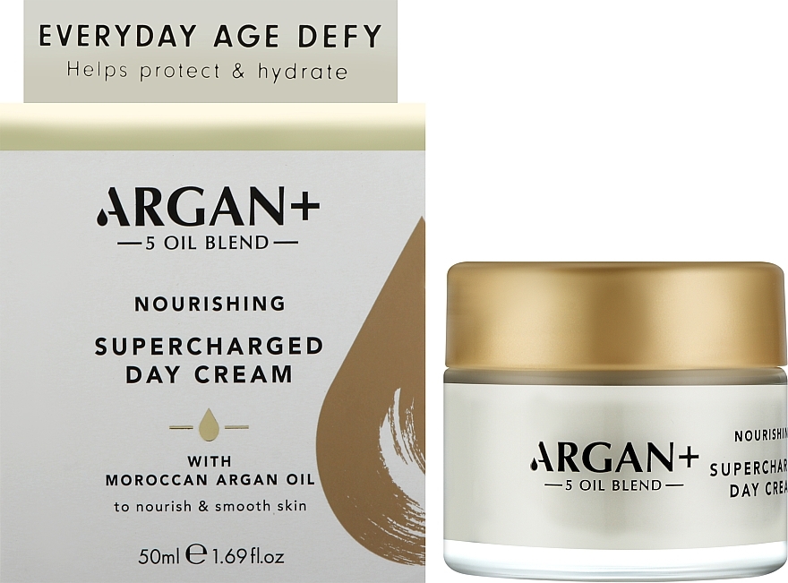 Крем дневной увлажняющий для лица "Морокканское аргановое масло" - Argan+ Moroccan Argan Oil Super Charged Day Cream — фото N2