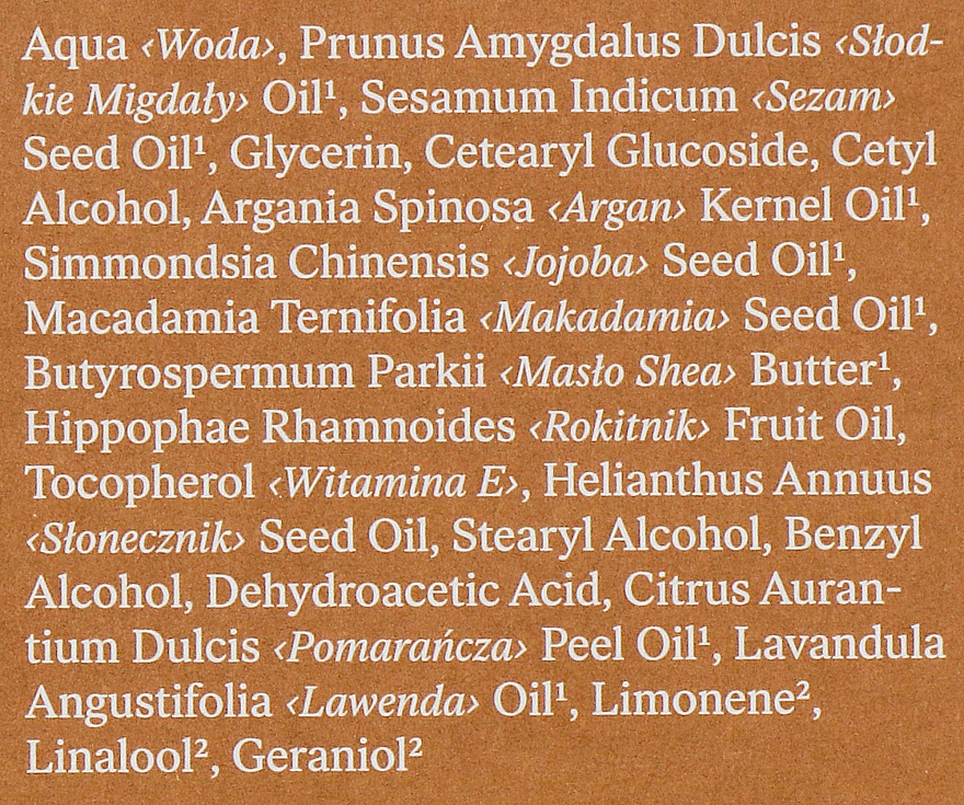 Крем для лица с миндальным и кунжутным маслом - Make Me Bio Receptura 172 — фото N4