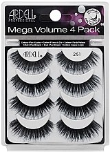 Парфумерія, косметика Набір накладних вій - Ardell Mega Volume 4 Pack 251 Lashes