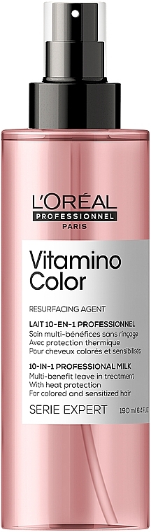 Багатофункціональний спрей для фарбованого волосся - LOreal Professionnel Serie Expert Vitamino Color A-OX 10 in 1 — фото N1