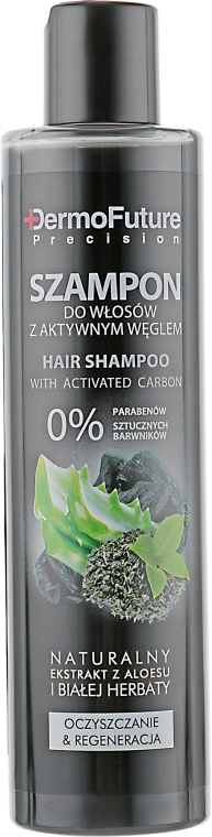 Шампунь для волос с активированным углем - DermoFuture Hair Shampoo With Activated Carbon — фото N1