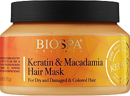 Парфумерія, косметика Олійна маска для волосся "Кератин і макадамія" - Sea of Spa Bio Spa Keratin Macadamia Hair Mask