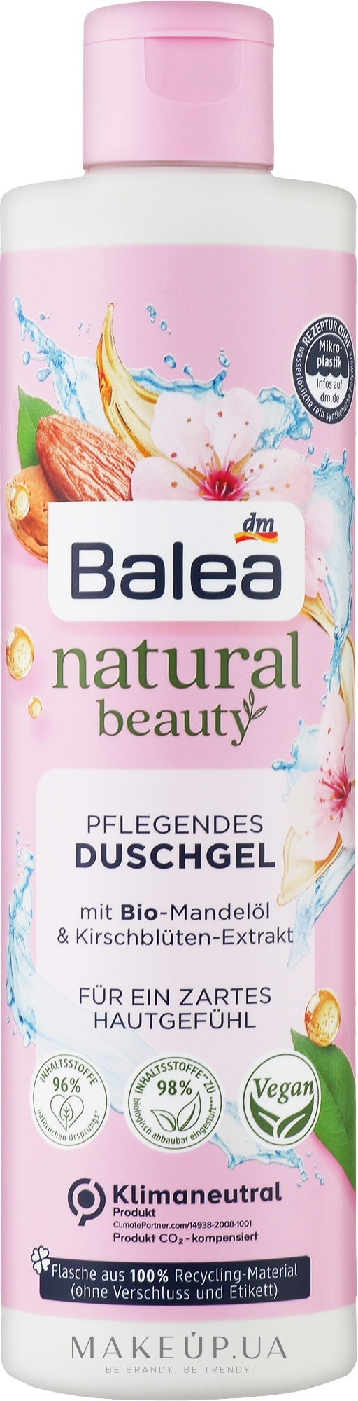 Гель для душа - Balea Natural Beauty Mandel & Kirschblüte — фото 250ml