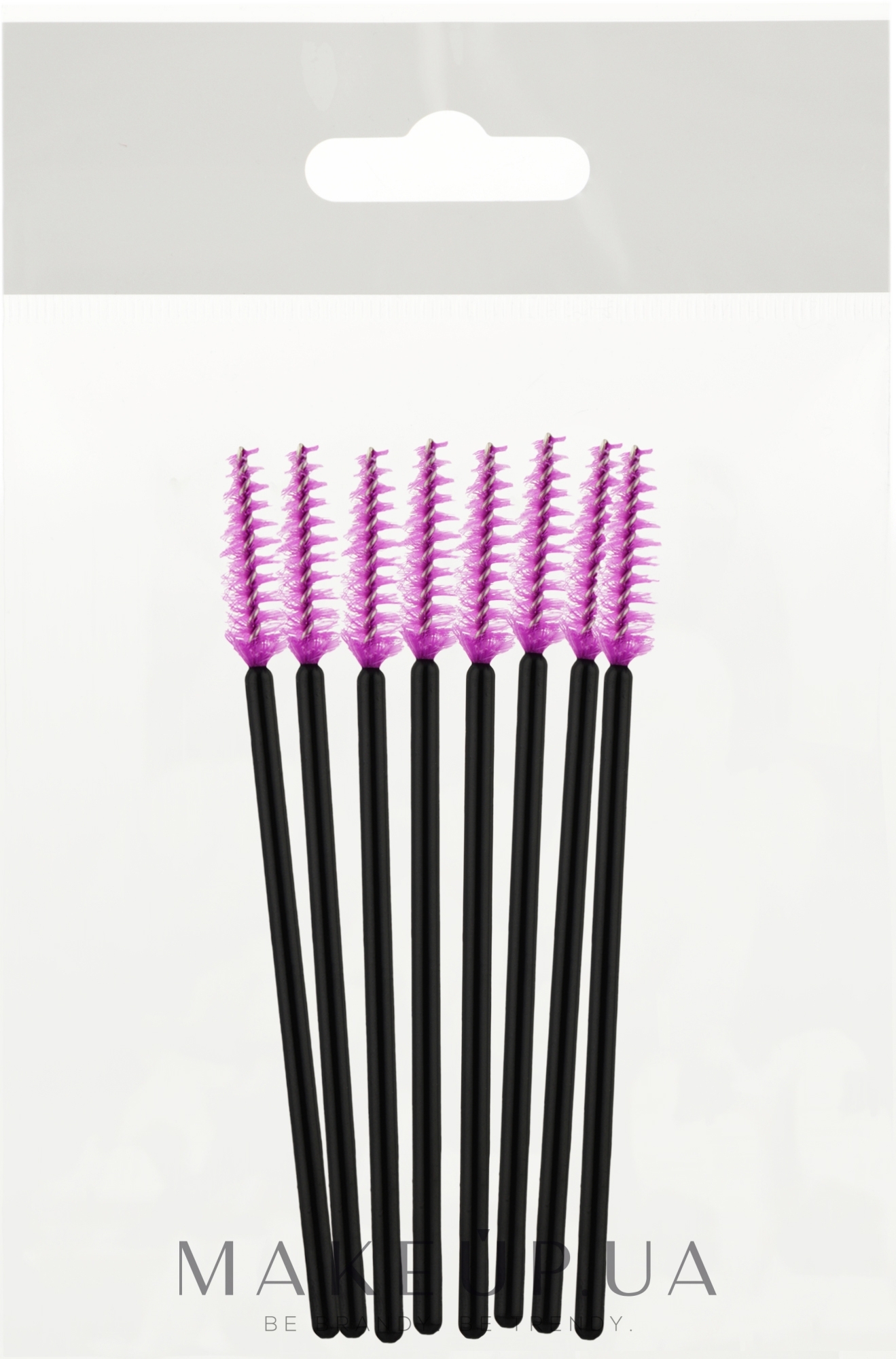 Набор щеточек для ресниц, PF-103, черно-фиолетовые - Puffic Fashion — фото 8шт
