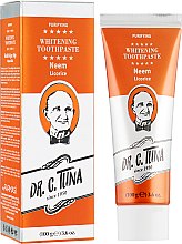 Парфумерія, косметика Відбілювальна зубна паста "Нім", екстраочищення - Dr.Tuna Farmasi Whitening Neem