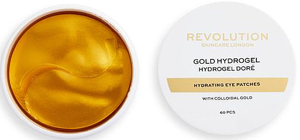 Гидрогелевые патчи с коллоидным золотом - Revolution Skincare Hydrogel Moisturizing Patches With Colloidal Gold Eye — фото N1