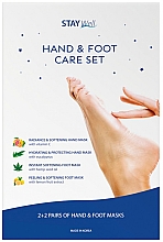 Набор - Stay Well Hand & Foot Care Set (h/mask/2x30g + f/mask/2x34g) — фото N1