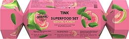 Духи, Парфюмерия, косметика Подарунковий набір - Tink Superfood Exotic Candy Set (sh/gel/150ml + h/cr/45ml + lip/balm/15ml)