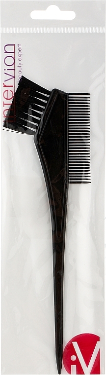 Кисть для окраски волос с расческой - Inter-Vion — фото N1