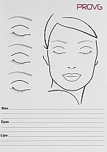 Інструмент для створення образу "Face Chart" двосторонній - PROVG — фото N2