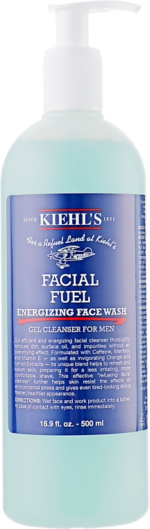 Мужской гель для умывания - Kiehl's Facial Fuel Energizing Face Wash — фото N3