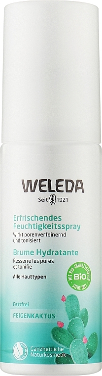 Спрей-міст зволожуючий для обличчя "Кактус Опунція" - Weleda Moisturizing Mist