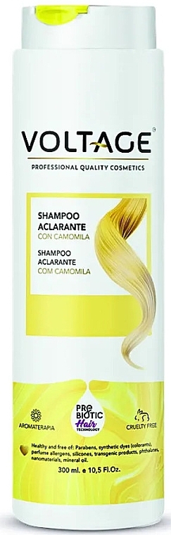 Освітлювальний шампунь із ромашкою - Voltage Prebiotic Hair Technology Chamomile Lightening Shampoo — фото N1