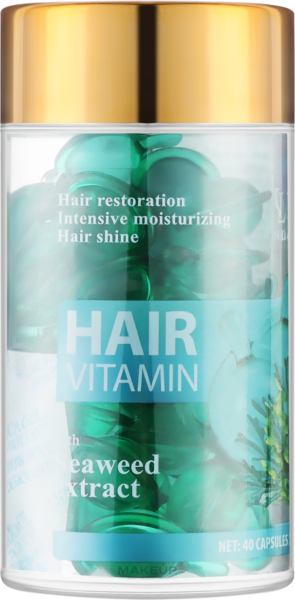 Вітаміни для волосся з екстрактом Морських водоростей - LeNika — фото 40x1ml