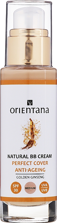 Сонцезахисний ВВ-крем для обличчя «Золотий женьшень» - Orientana Natural BB Cream SPF 30 — фото N2