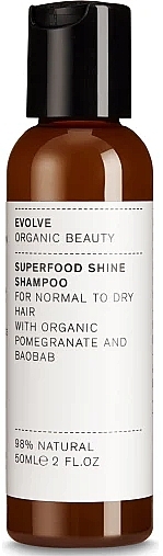 Шампунь для блиску волосся - Evolve Beauty Superfood Shine Natural Shampoo
