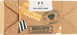 Парфумерія, косметика Набір - The Body Shop Squeeze & Soften Almond Hand Care Gift (butter/1pcs + h/cr/30ml)