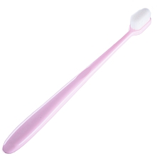 Зубна щітка з мікрофібри, м'яка, рожева - Kumpan M04 Microfiber Toothbrush — фото N1