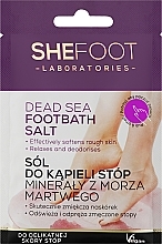 Сольова ванна для ніг з мінералами Мертвого моря - SheFoot Foot Bath Salt with Dead Sea Minerals — фото N1