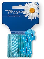 Резинки для волосся, 12 шт., 22067 - Top Choice — фото N1