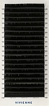 Парфумерія, косметика Накладні вії "Elite", чорні, 20 ліній (0,1, D, 10) - Vivienne