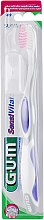 Зубная щетка "Sensi Vital", мягкая, бело-фиолетовая - G.U.M Ultra Soft Toothbrush — фото N1