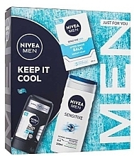 Парфумерія, косметика Набір - NIVEA Men Keep It Cool (balm/100ml + sh/gel/250ml + deo/50ml)