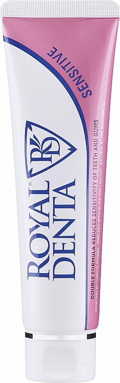 Зубная паста с серебром "Сенситив" - Royal Denta Sensitive Silver Technology Toothpaste