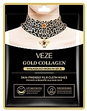 Маска для ухода за кожей шеи - Veze (Venzen) Gold Collagen Mask — фото N1