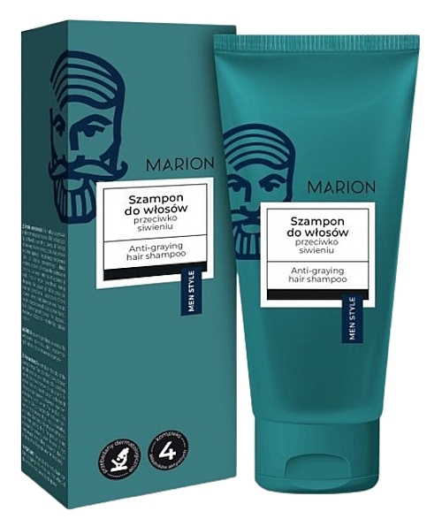 Шампунь против седины - Marion Men Style Anti-Graying Hair Shampoo — фото N1