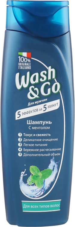 Шампунь с ментолом для всех типов волос - Wash&Go