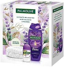 Набор - Palmolive Lavender Relax (sh/gel/500ml + deo/roll/50ml + headband/1pcs ) — фото N1