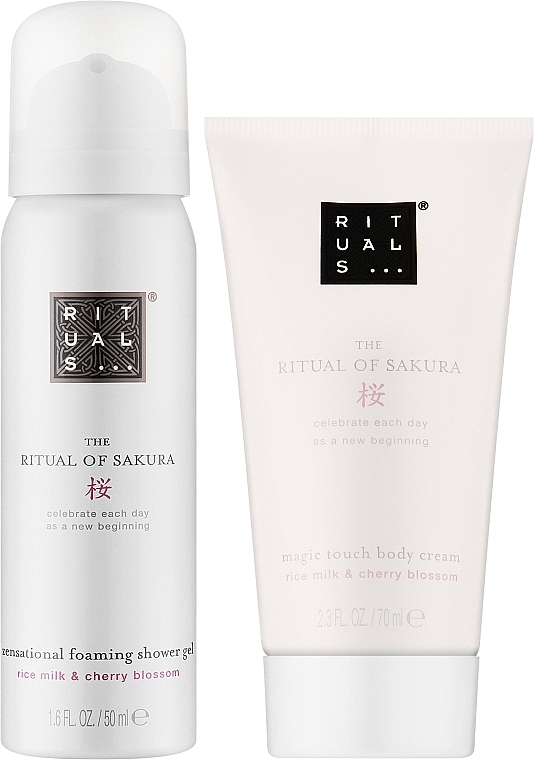 Набор - Rituals The Ritual Of Sakura Mini Travel Set (b/cr/70ml + sh/gel/50ml) — фото N2