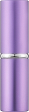Парфумерія, косметика Пензель для макіяжу CS-157V телескопічний у металевій тубі, фіолетовий - Cosmo Shop
