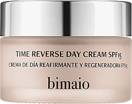 Відновлювальний денний крем SPF15 для обличчя - Bimaio Time Reverse Cream SPF15 — фото N1