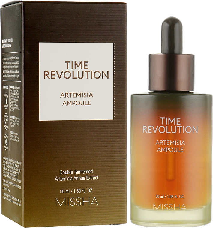 Концентрированная сыворотка-ампула с экстрактом полыни - Missha Time Revolution Artemisia Ampoule — фото N1