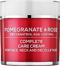 Парфумерія, косметика Комплексний крем для догляду за обличчям, шиєю і декольте - BioFresh Via Natural Pomergranate & Rose Complete Care Cream