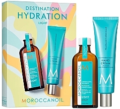 Духи, Парфюмерия, косметика Набор - MoroccanOil Destination Hydration Light Hair & Body Set (h/oil/100ml + h/cr/100ml)