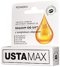 Парфумерія, косметика Бальзам для губ з олійним комплексом - MaXmedical UstaMax Lip Balm With Oil Complex