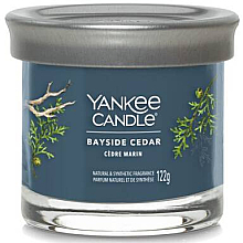 Парфумерія, косметика Ароматична свічка в склянці "Bayside Cedar" - Yankee Candle Singnature