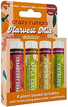 Набір бальзамів для губ - Crazy Rumors Harvest Mix (lip/balm/4x4.4ml) — фото N1