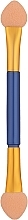 Аплікатор для тіней, двосторонній, 5 шт., AP-05, синій - Beauty LUXURY — фото N2